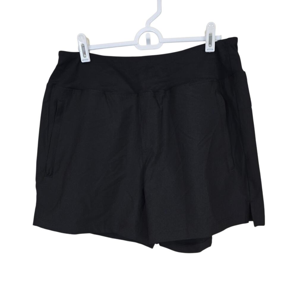 Women's Libin Black Unlined Lightweight Athletic Shorts | Size Large
